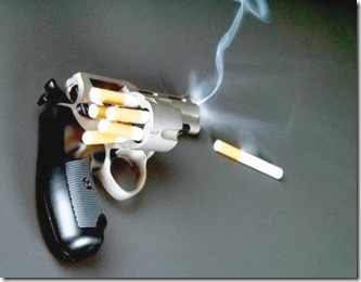 التدخين مسدس